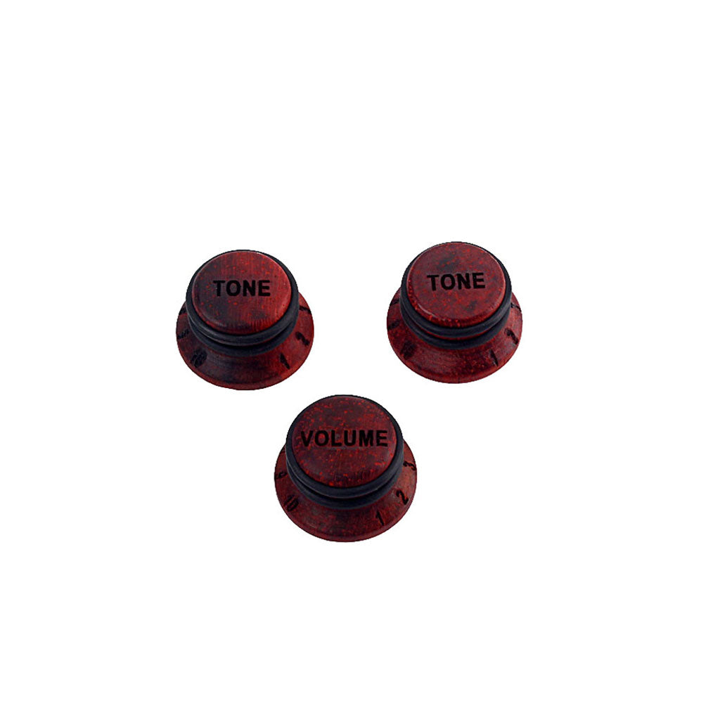 3 in 1 MAPLE Control Knob for Guitar Bass Parts,Made of WOOD,Speed Volume Tone knob