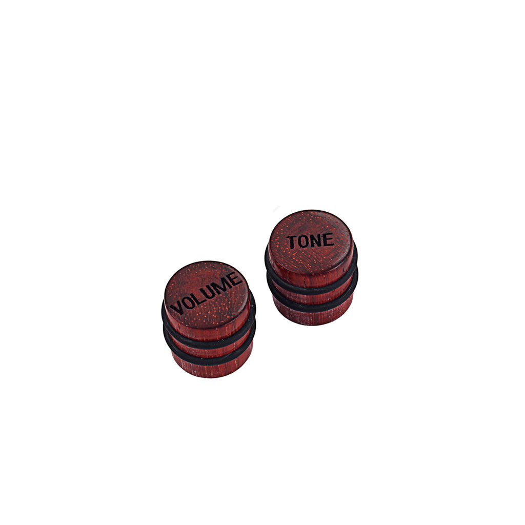 Wood guitar control knob red wood  or Beach finish tone or volume