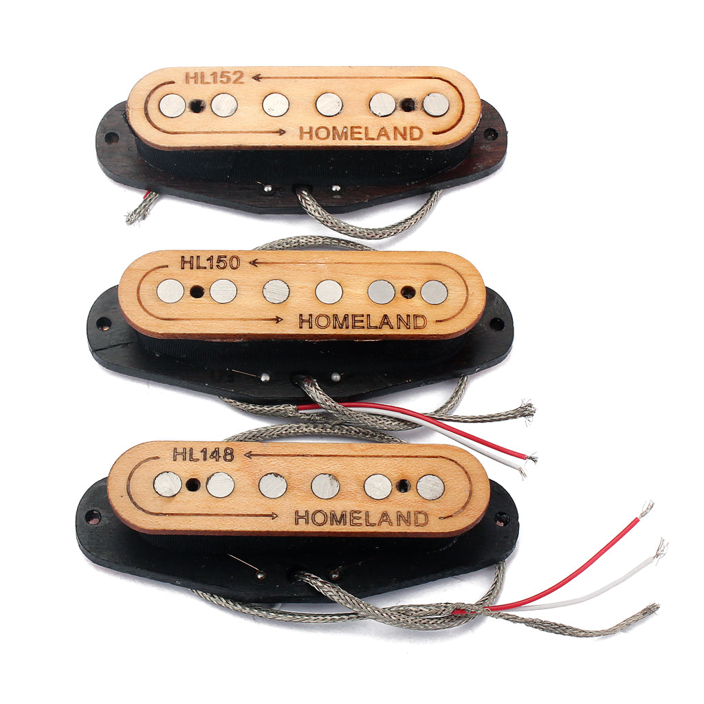 Hand wound Pickups fit Fender Stratocaster, Hot Custom with Alnico5  wood material