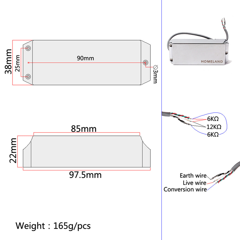 Humbucker Electric Guitar Neck Pickup for LP Guitar Silver