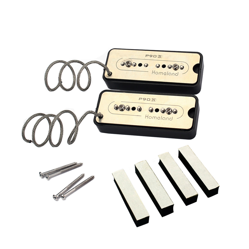 Replacement Pickup Set - P90,Alnico 5 single pickup Set of 2