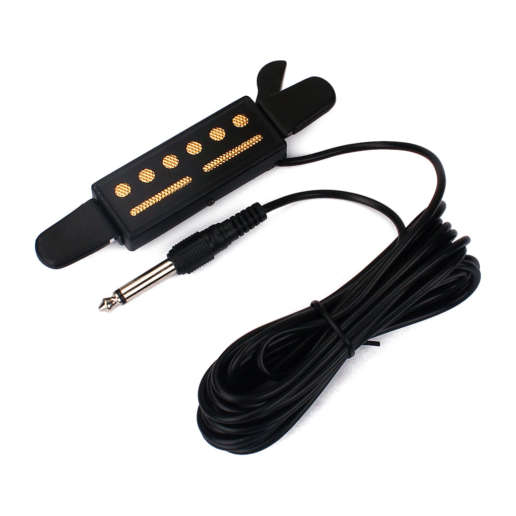 New Classical Acoustic Guitar Amplifier Soundhole Pickup 6.3mm Jack 5M Cable Hot Sale