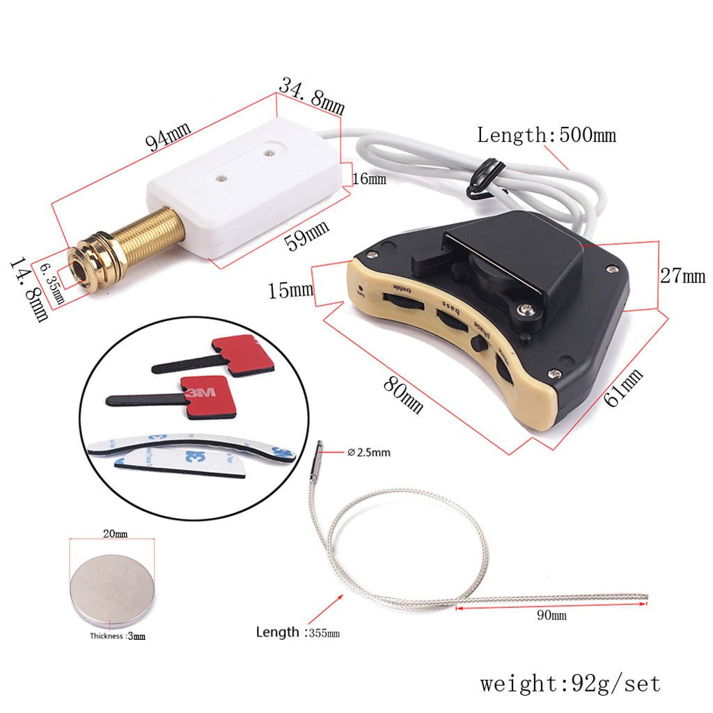 Acoustic Guitar Pickup Easy to Install or Uninstall Great Sound Hole Pickup Acoustic Guitar Accessories