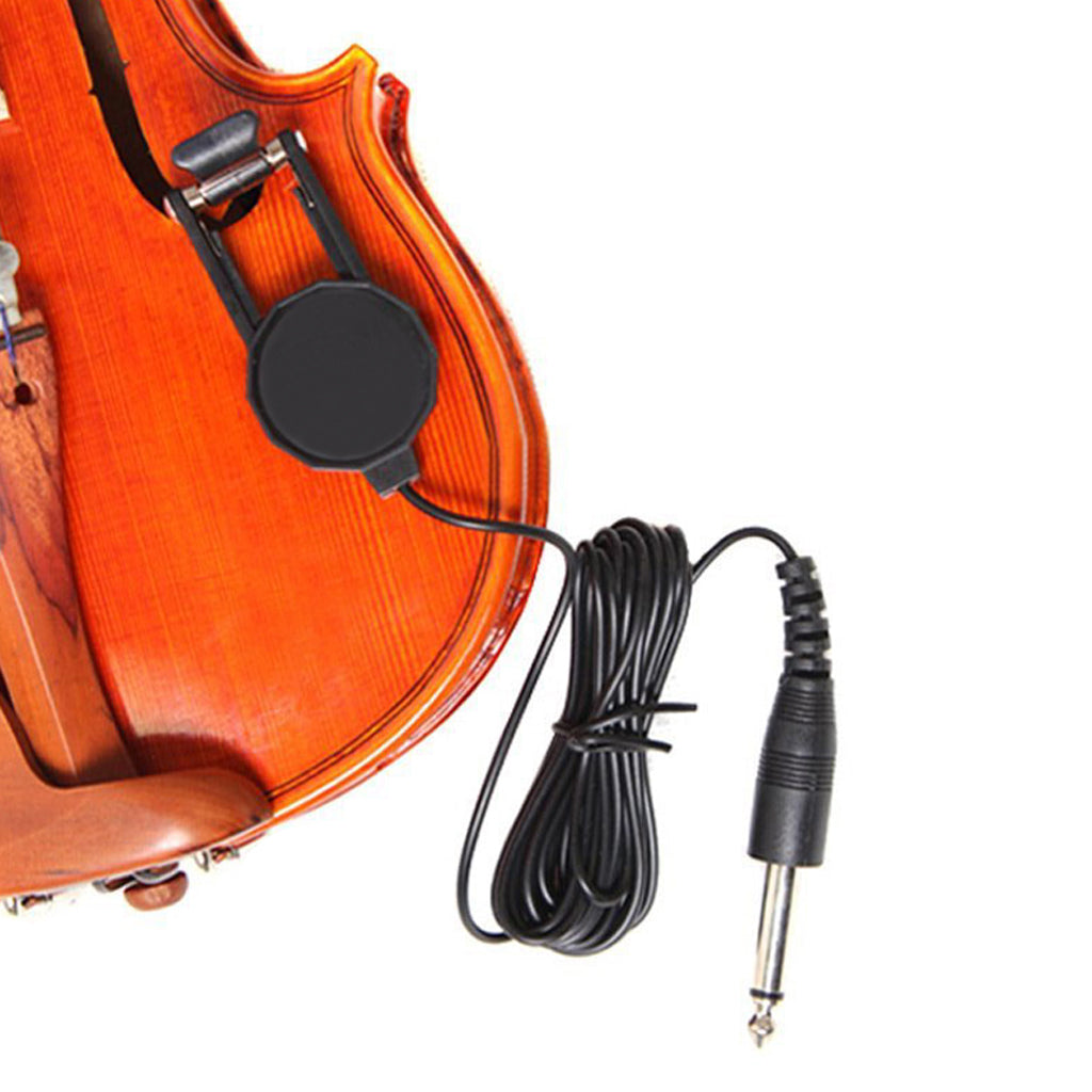 Wholesale Cherub WCP-60V Professional Electric Classical Violin Pickup with 1/4"" Jack 1.2M Cable Compact (Black)