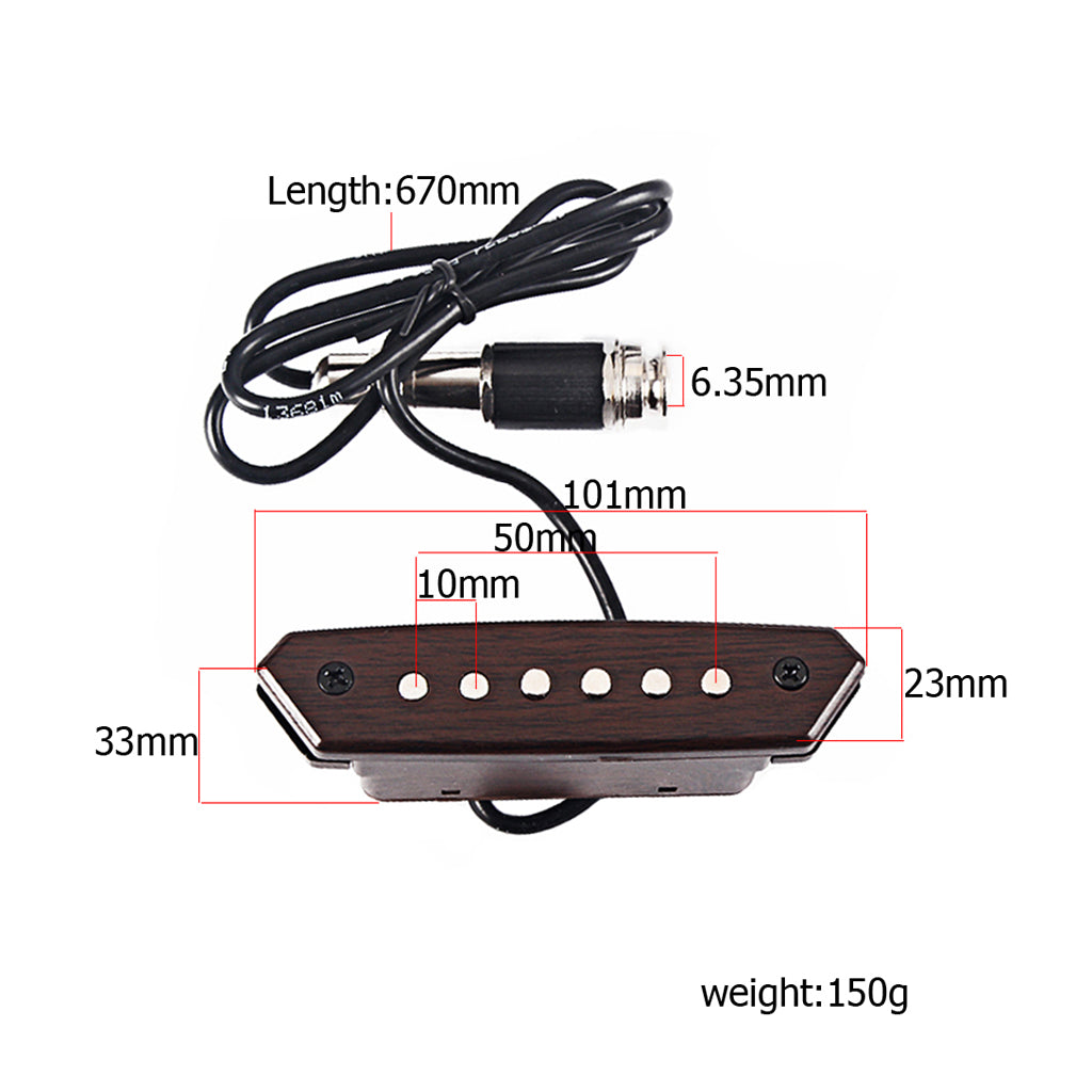 External Avoid opening,professional acoustic guitar pickup,FOR Acoustic folk guitarra, The Aouctic guitar sound hole pickup