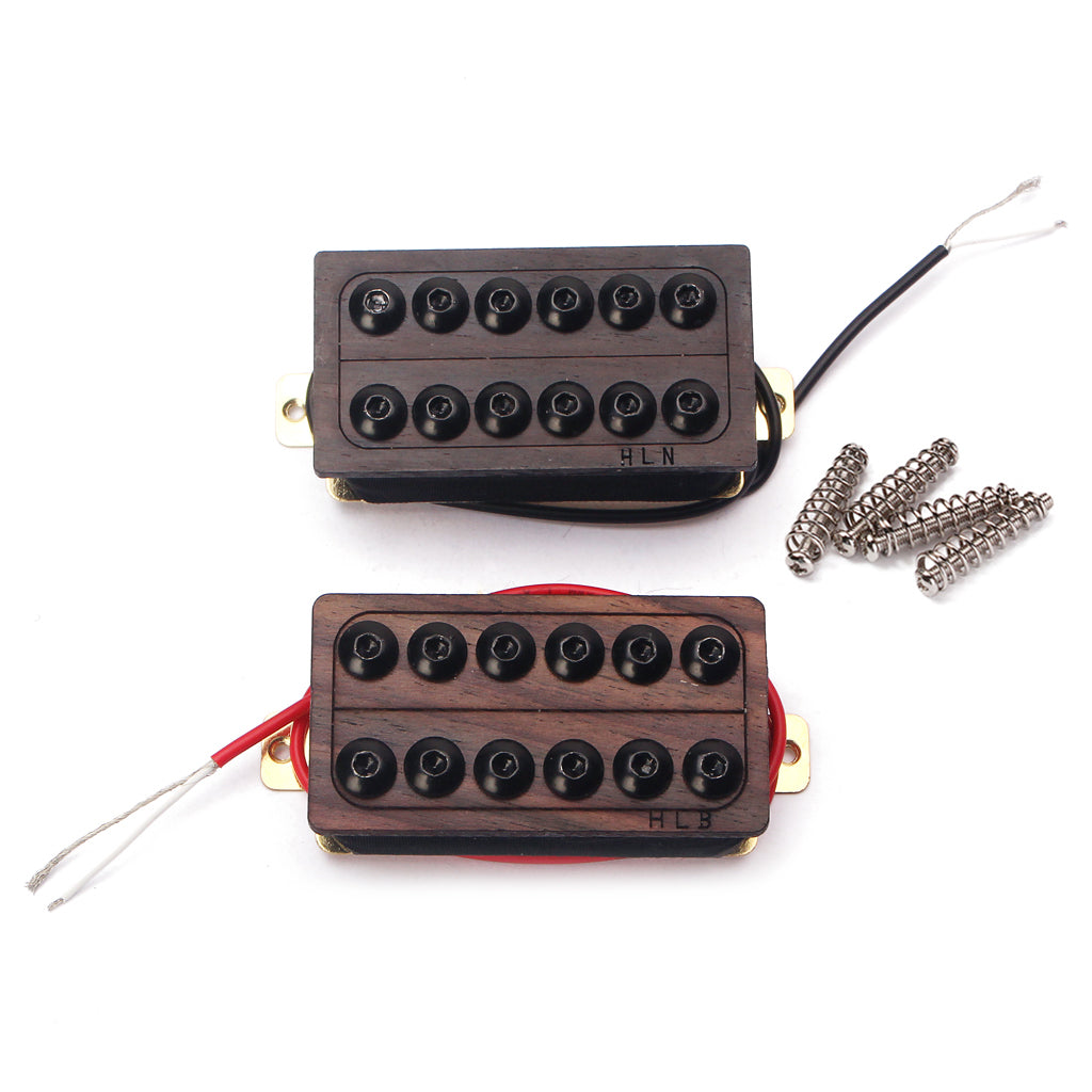 2 Pieces Rosewood Electric Guitar Humbucker Double Coil Pickups