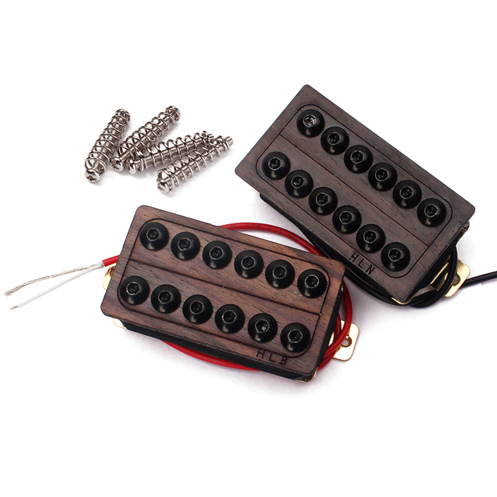 2 Pieces Rosewood Electric Guitar Humbucker Double Coil Pickups