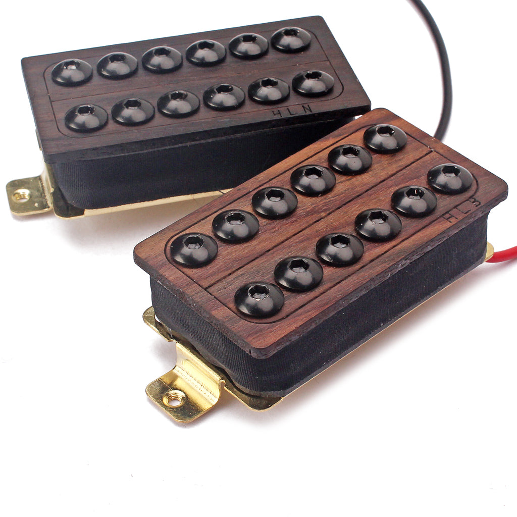 2 Pieces Rosewood Electric Guitar Humbucker Double Coil Pickups