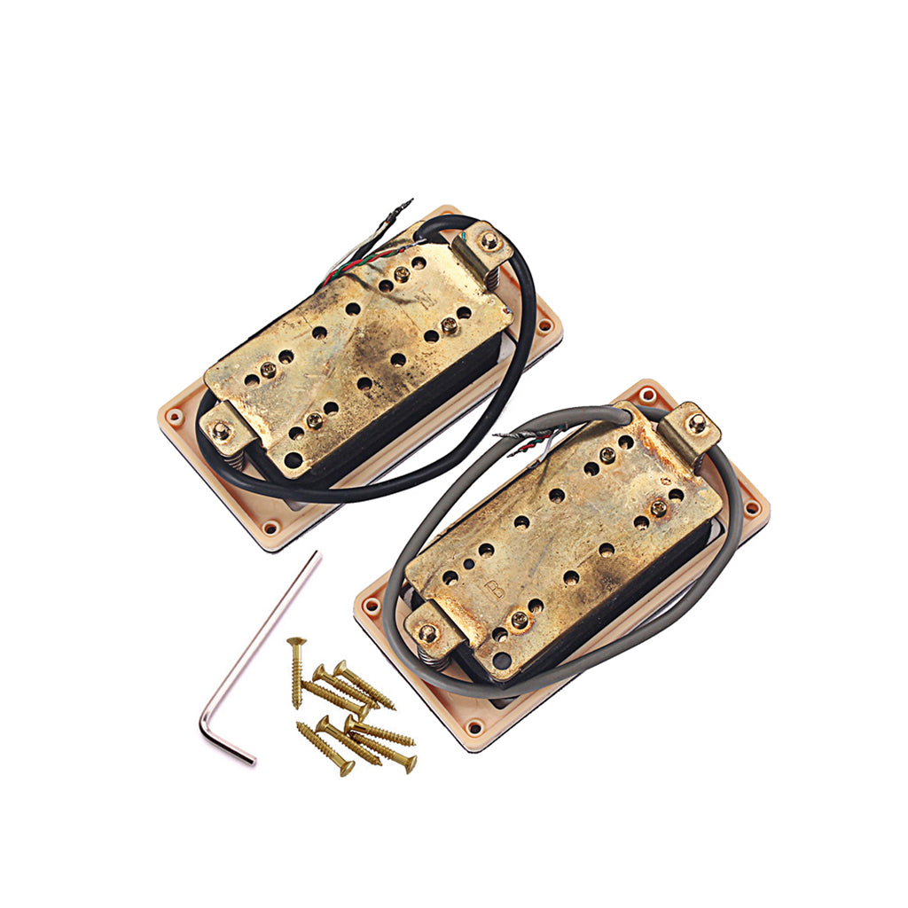 Ceramic Magnet Red Noiseless Guitar Humbucker Bridge Neck Pickup Set