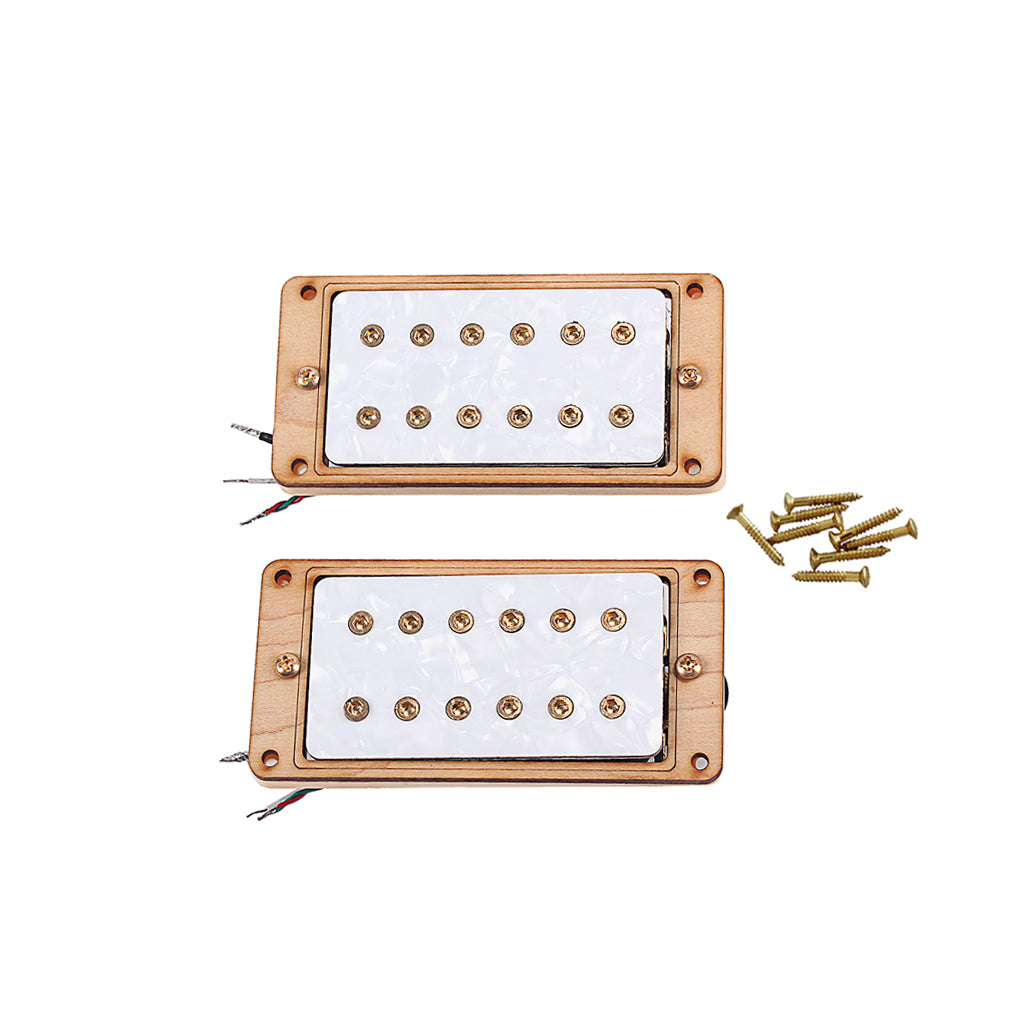 Humbucker Gold frame/Maple Wood Pickup for Epihone Electric Guitar Part