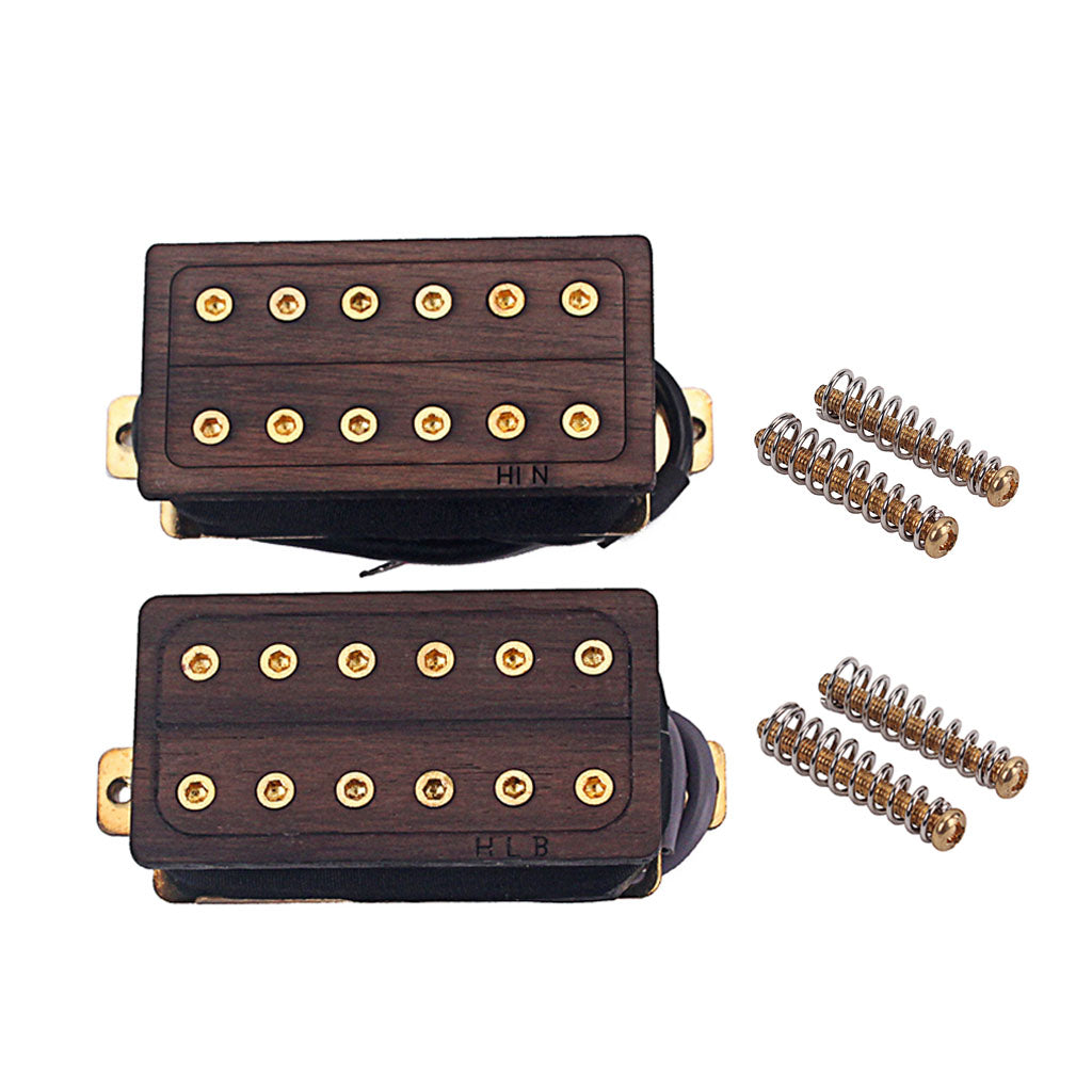 Rose Wood Golden Screws Neck Bridge 50/52mm Electric Guitar Humbucker