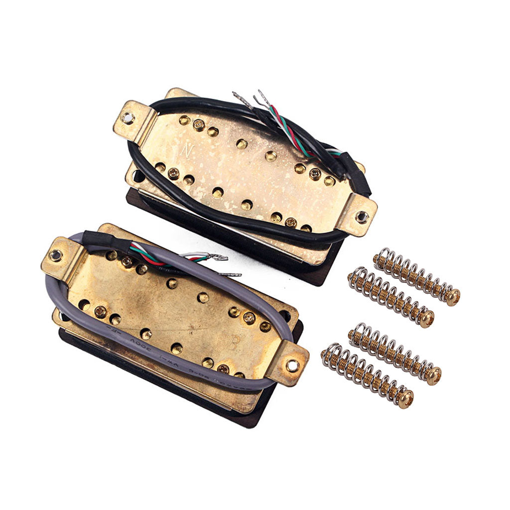 Rose Wood Golden Screws Neck Bridge 50/52mm Electric Guitar Humbucker