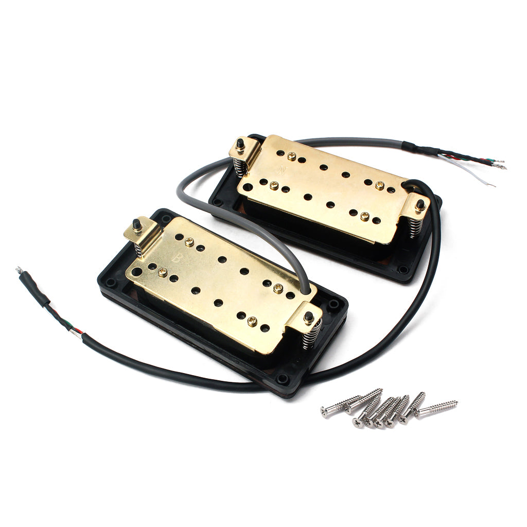 2Pieces Rose Wood Electric Guitar Humbucker Pickup 50/52mm with Screws