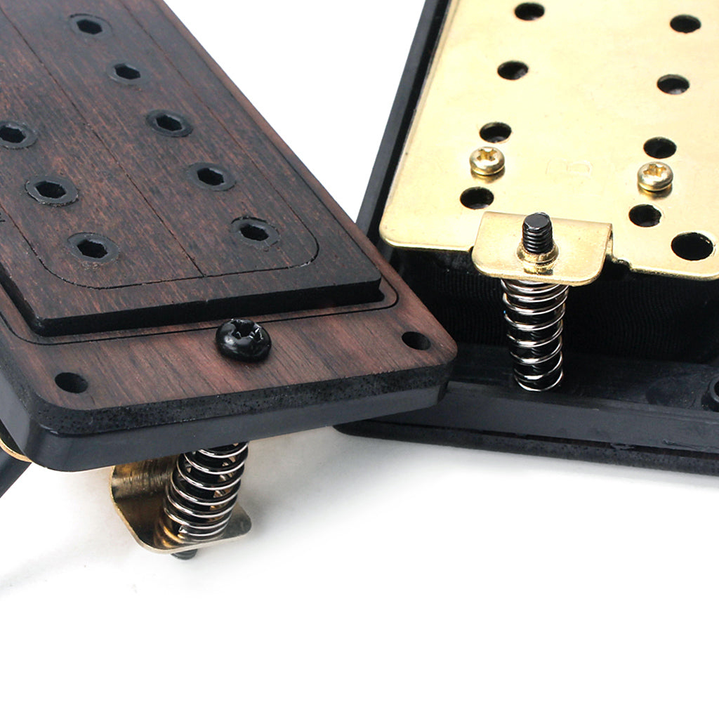 2Pieces Rose Wood Electric Guitar Humbucker Pickup 50/52mm with Screws