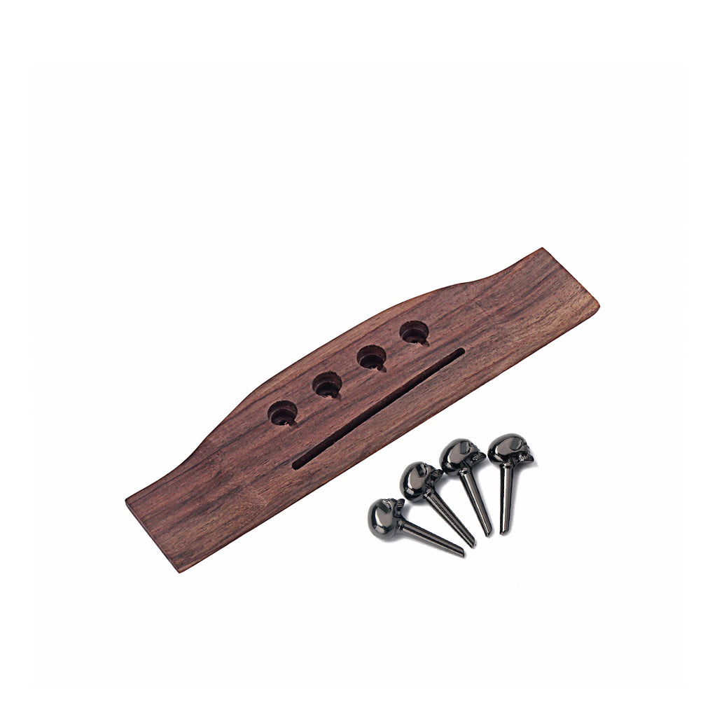 4 String Concert Acoustic Electric Bass Guitar bridge and pins