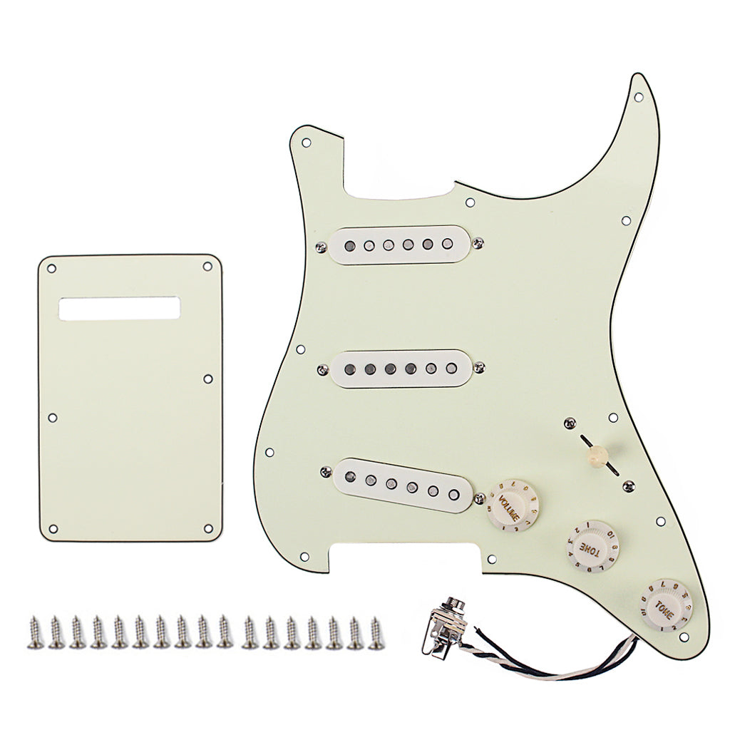 Prewired-Loaded SSS Pickguard Alnico V Pickups  for Strat Guitar