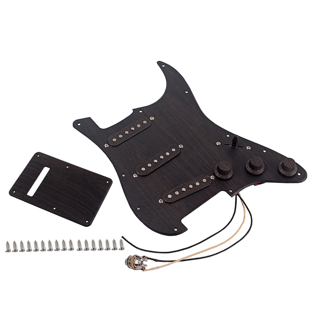 Prewired-Loaded SSS Pickguard Alnico V Pickups for Strat Guitar