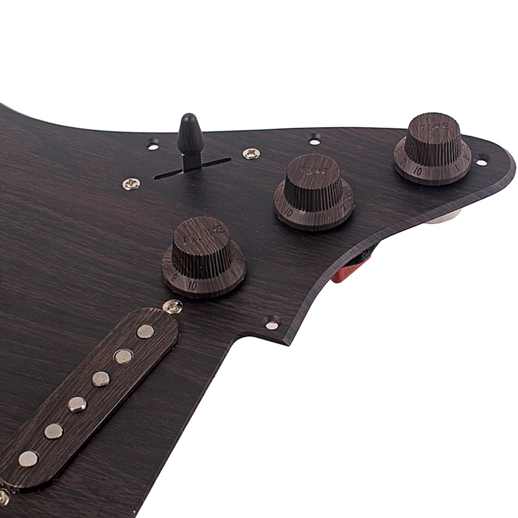 Prewired-Loaded SSS Pickguard Alnico V Pickups for Strat Guitar