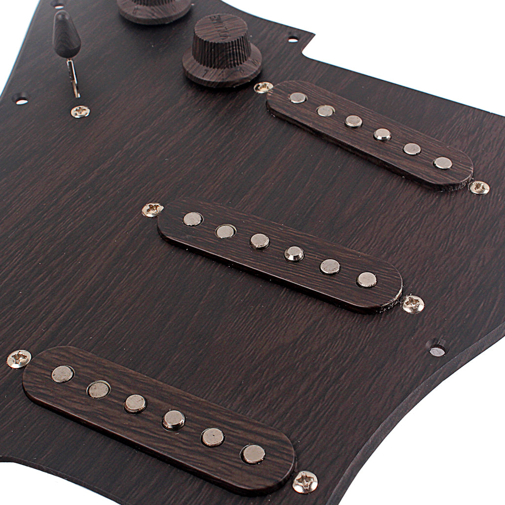 Prewired-Loaded SSS Pickguard Alnico V Pickups for Strat Guitar