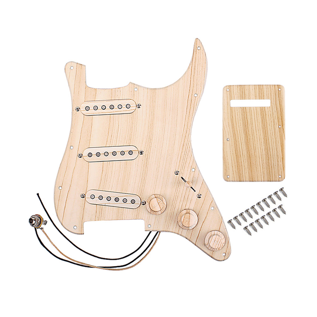 Prewired-Loaded SSS Pickguard Alnico V Pickups for Strat Guitar