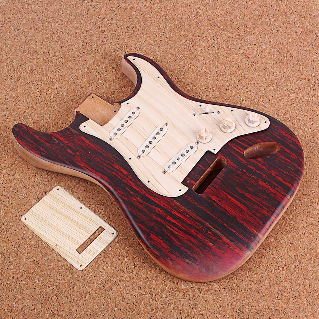 Prewired-Loaded SSS Pickguard Alnico V Pickups for Strat Guitar