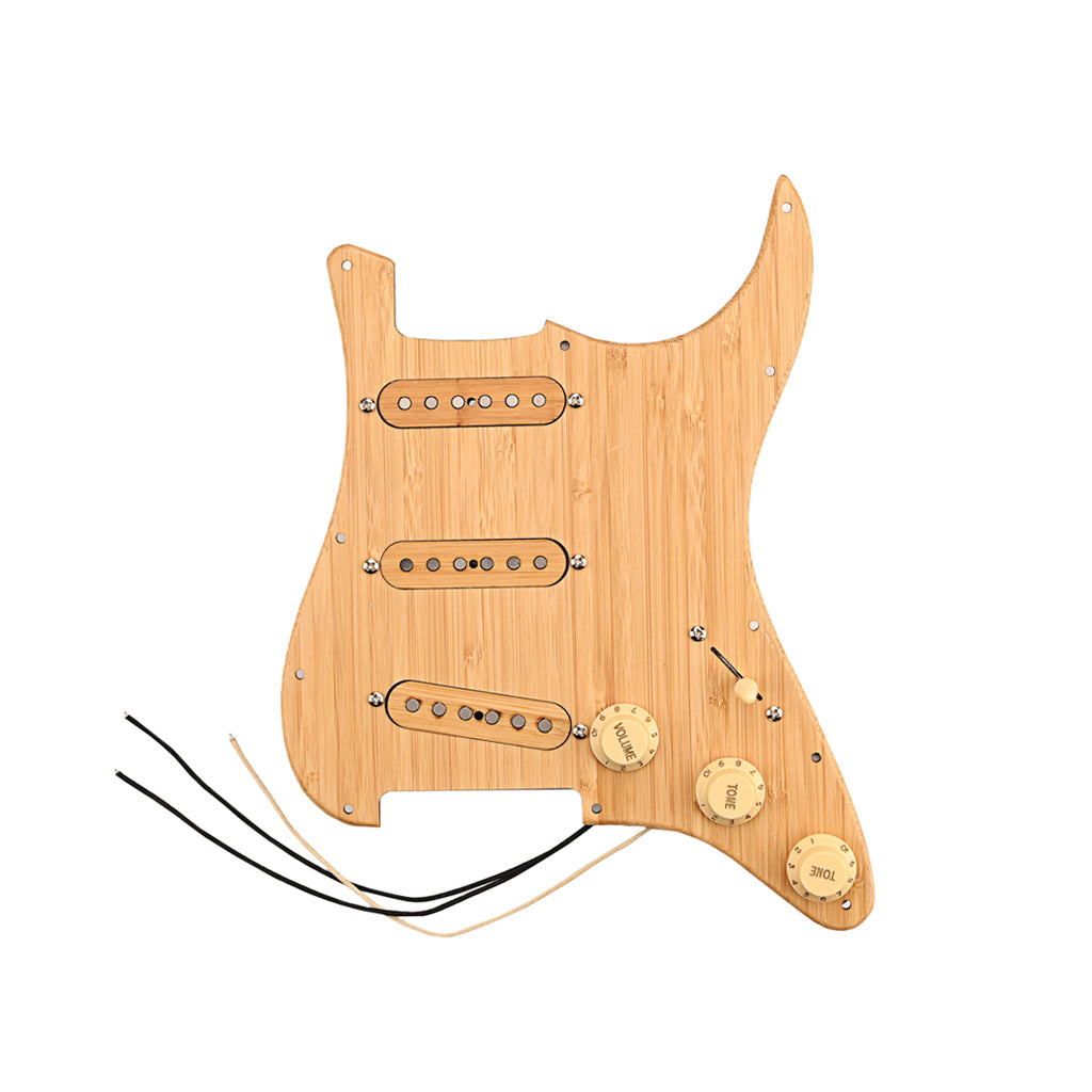 Prewired Loaded SSS Pickguard Alnico V Pickups For Strat Guitar