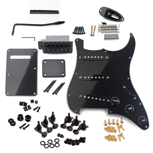 Electric Guitar Kit ST Style Full Accessories Kit BLACK