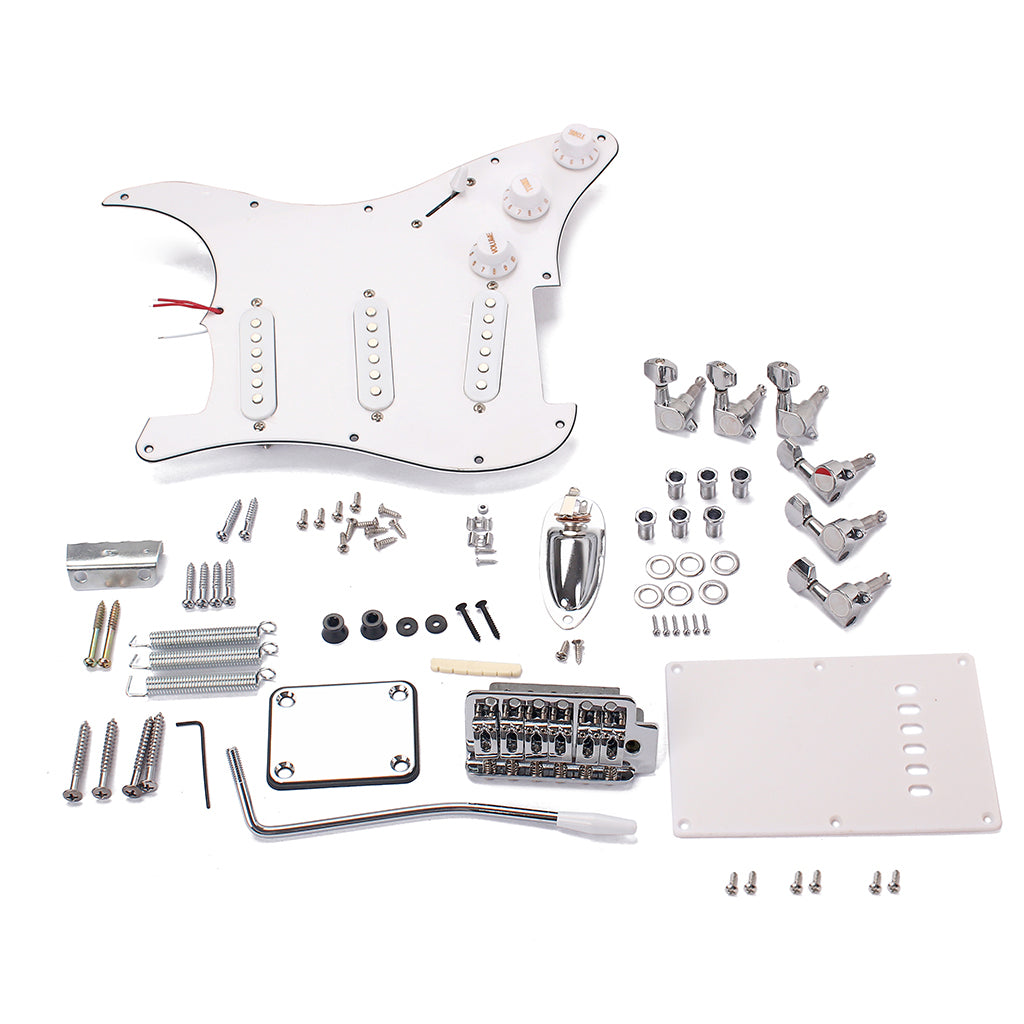 Electric Guitar Kit ST Style Full Accessories Kit White