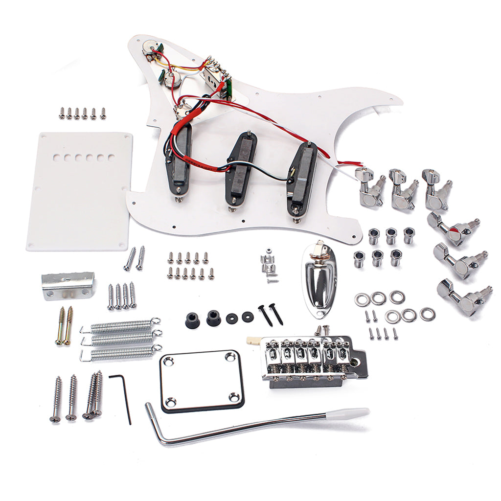 Electric Guitar Kit ST Style Full Accessories Kit White