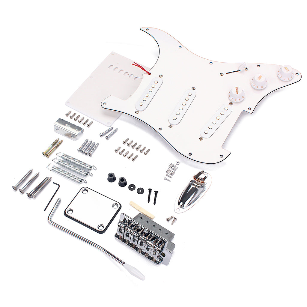 Electric Guitar Kit ST Style Full Accessories Kit White