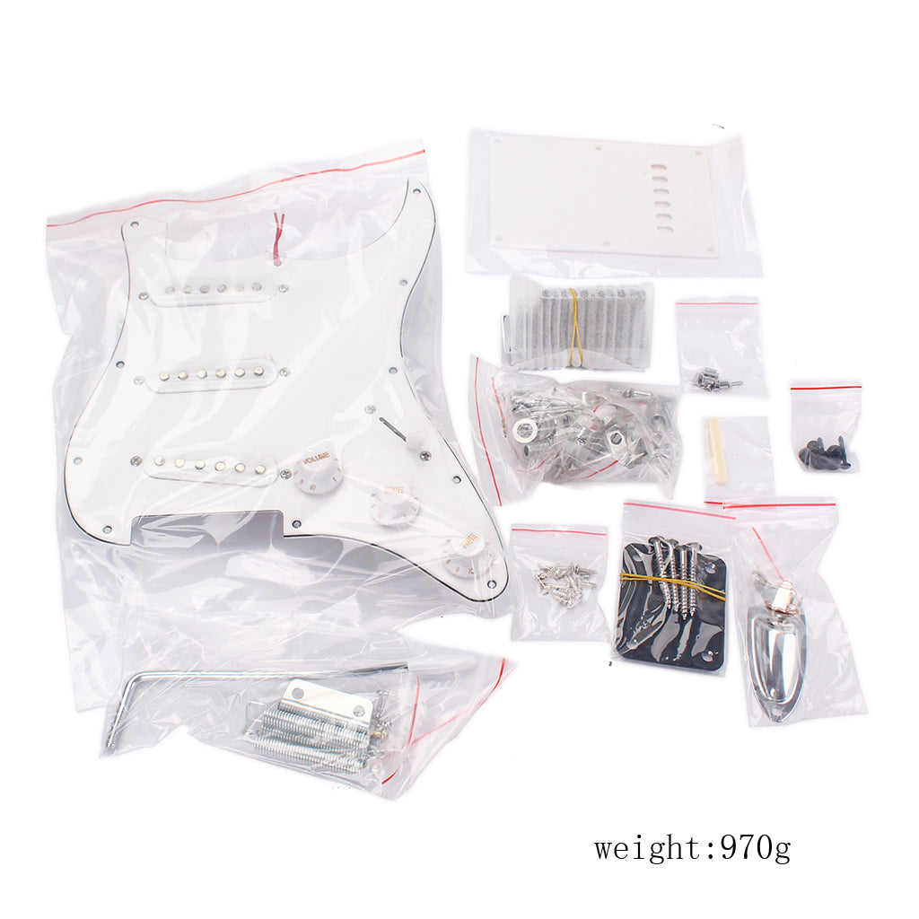 Electric Guitar Kit ST Style Full Accessories Kit White