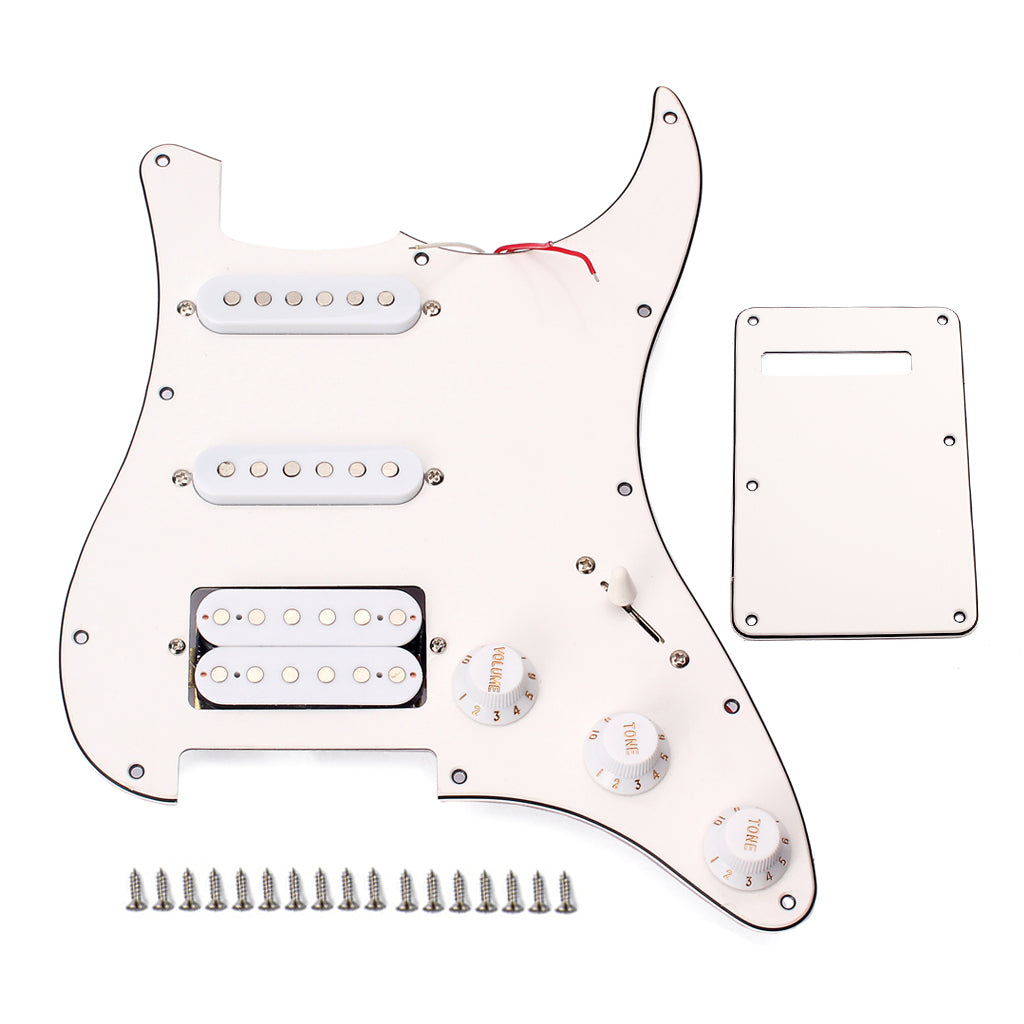 High Quality Electric Guitar Pickguard 3-ply SSH Loaded Prewired Humbucker Pickguard Pickups Set for Guitar