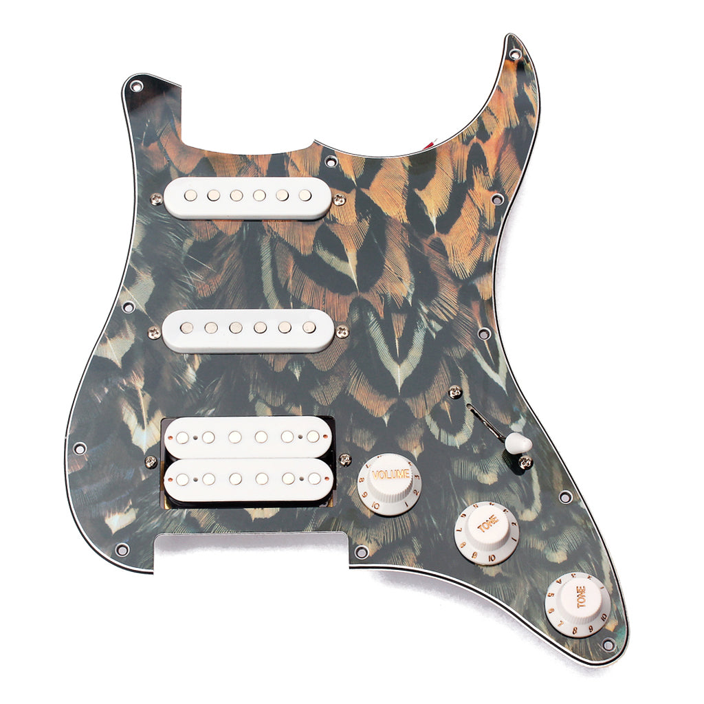 High Quality Electric Guitar Pickguard 3-ply SSH Loaded Prewired Humbucker Pickguard Pickups Set for Guitar