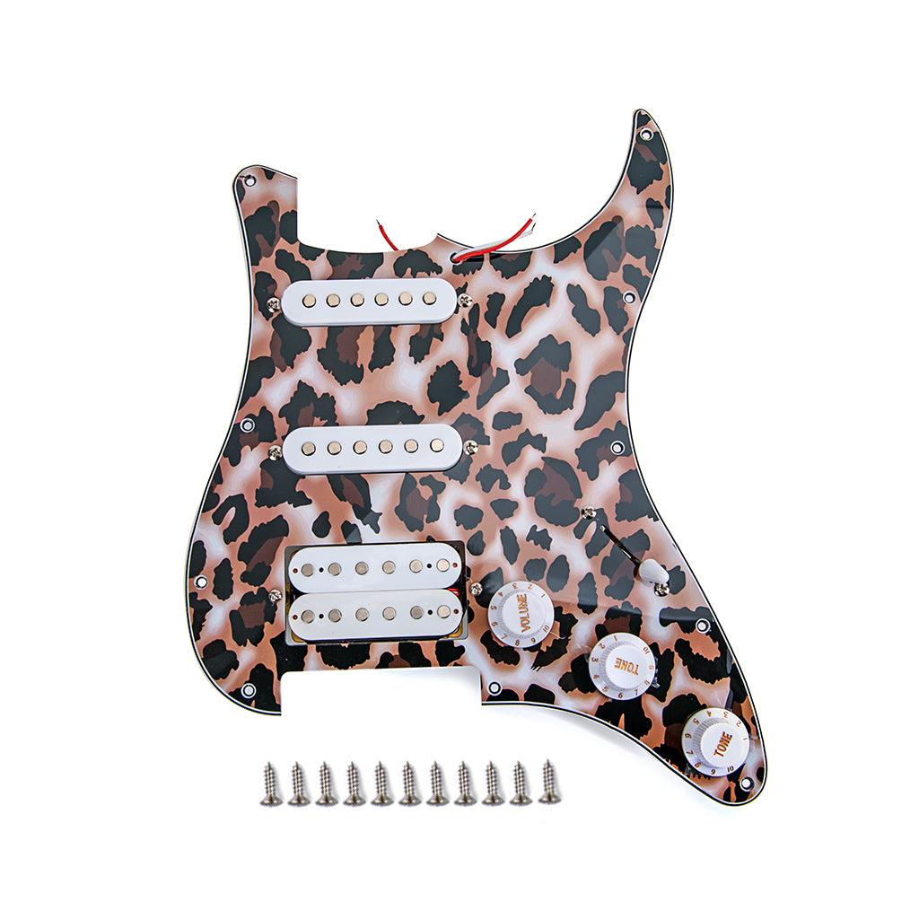 High Quality Electric Guitar Pickguard 3-ply SSH Loaded Prewired Humbucker Pickguard Pickups Set for Guitar