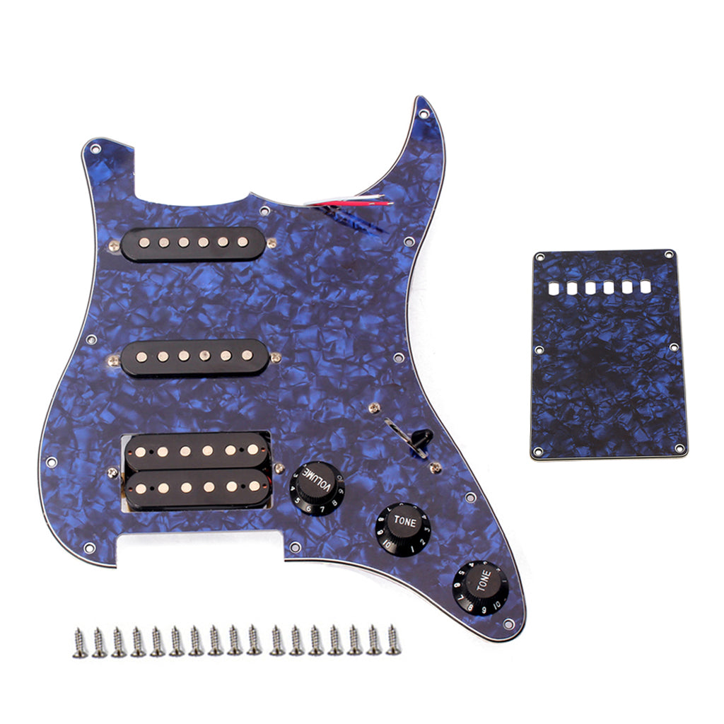 High Quality Electric Guitar Pickguard 3-ply SSH Loaded Prewired Humbucker Pickguard Pickups Set for Guitar