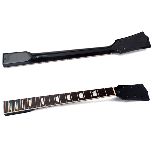 Electric Guitar Neck Maple Rosewood 22 Fret Black for Gibson Les Paul Parts