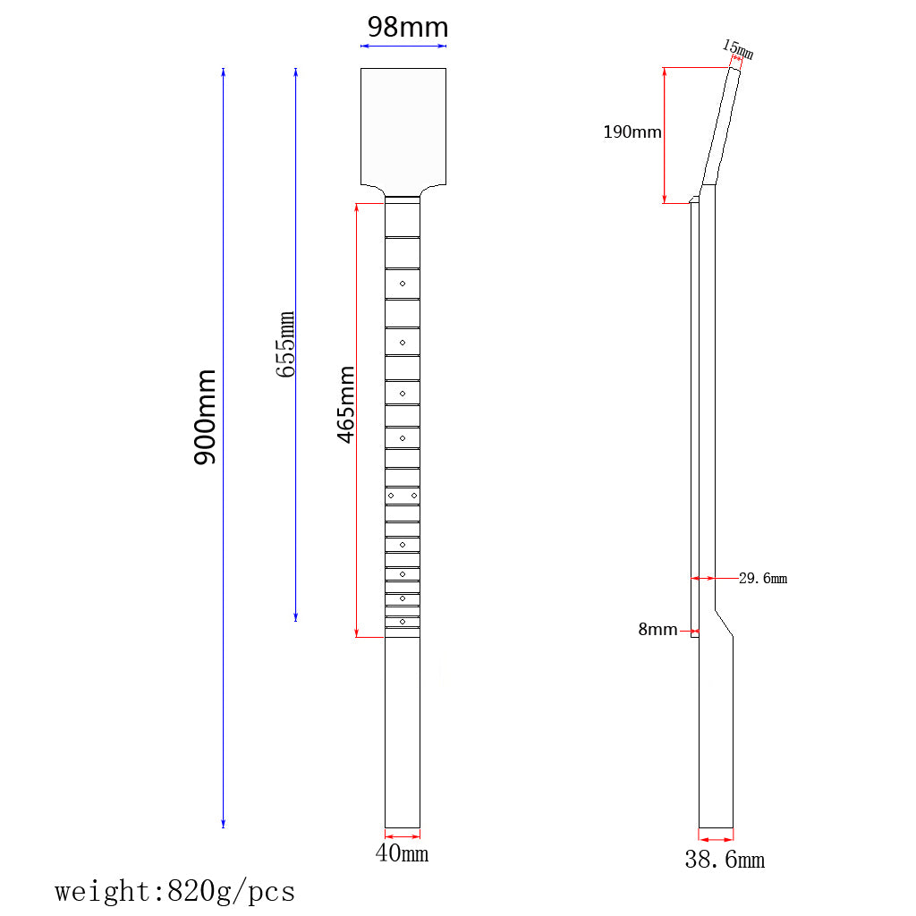 Cigar Box Guitar Neck Length 90cm