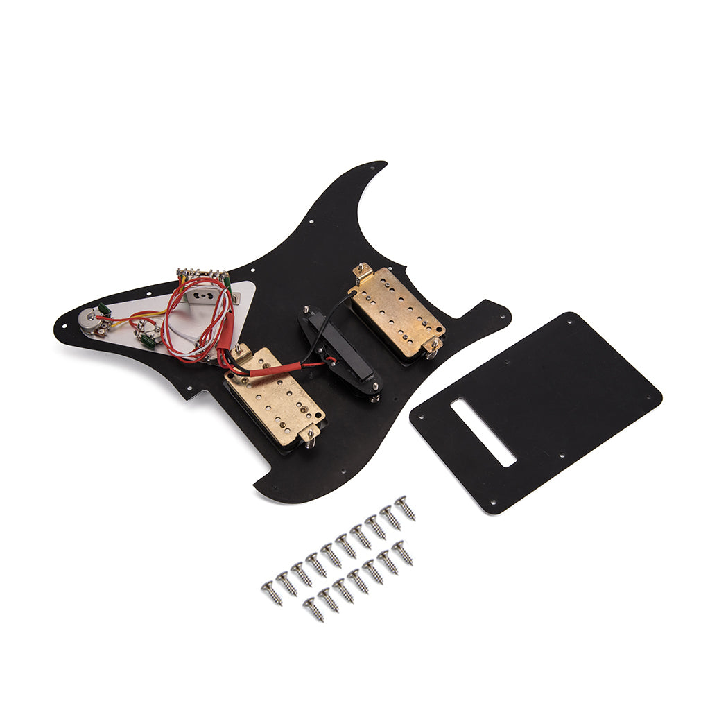 Prewired-Loaded Black Pickguard Humbuckers set  for HSH Guitar