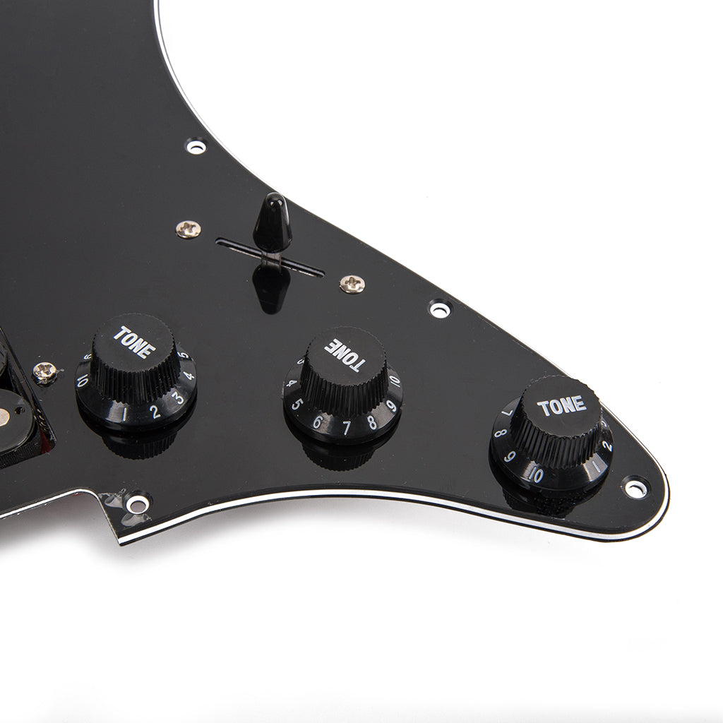 Prewired-Loaded Black Pickguard Humbuckers set  for HSH Guitar