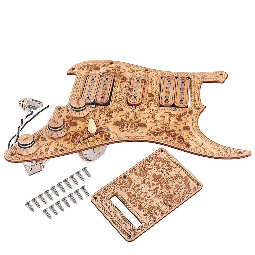 Loaded Prewired Electric Guitar Pickguard Pickups 11 Hole HSH