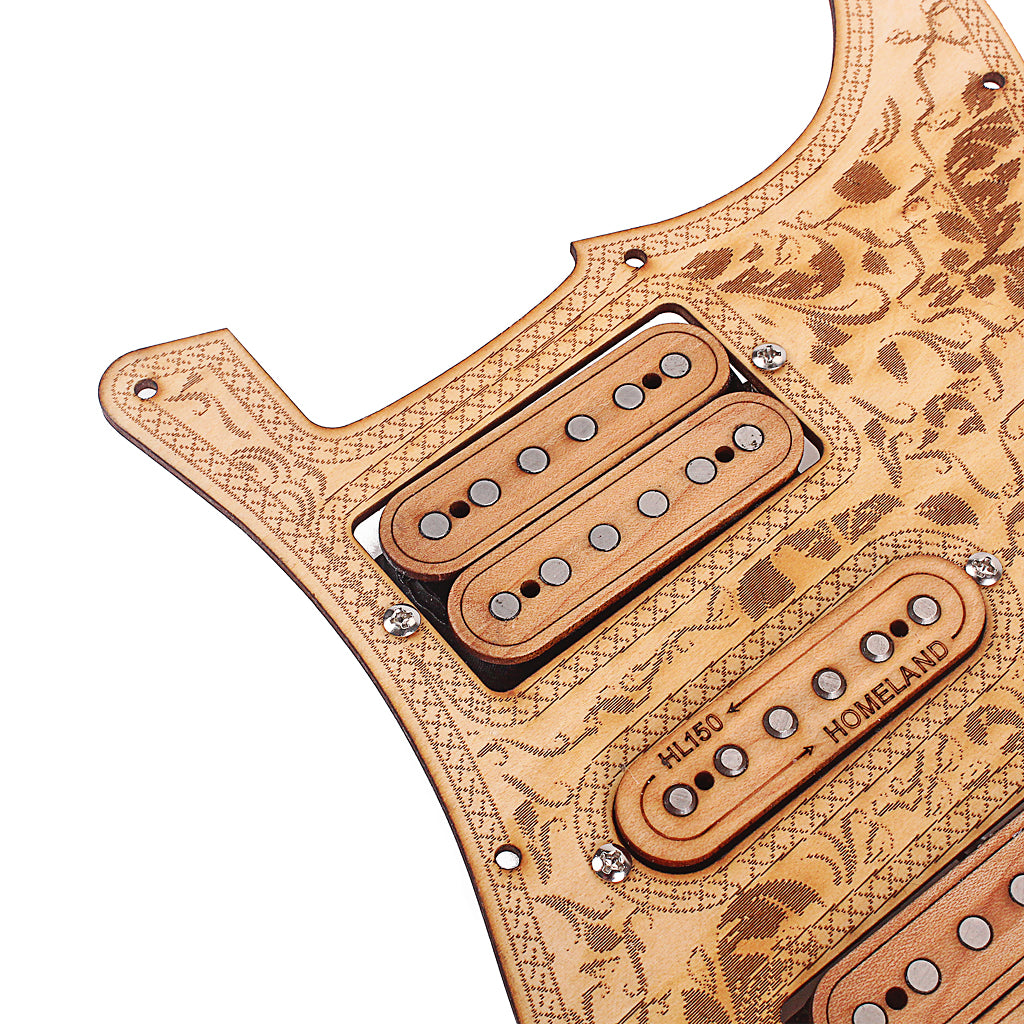 Loaded Prewired Electric Guitar Pickguard Pickups 11 Hole HSH