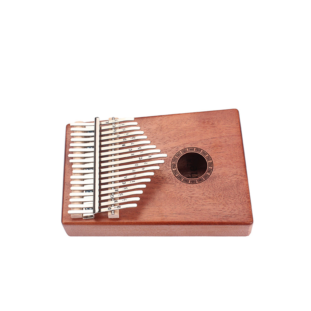 17 Keys Portable Mbira Finger Piano with Study Instruction and Tune Hammer Kalimba Gifts for Kids Adults Beginners Professional (Mahogany) (mahogany)