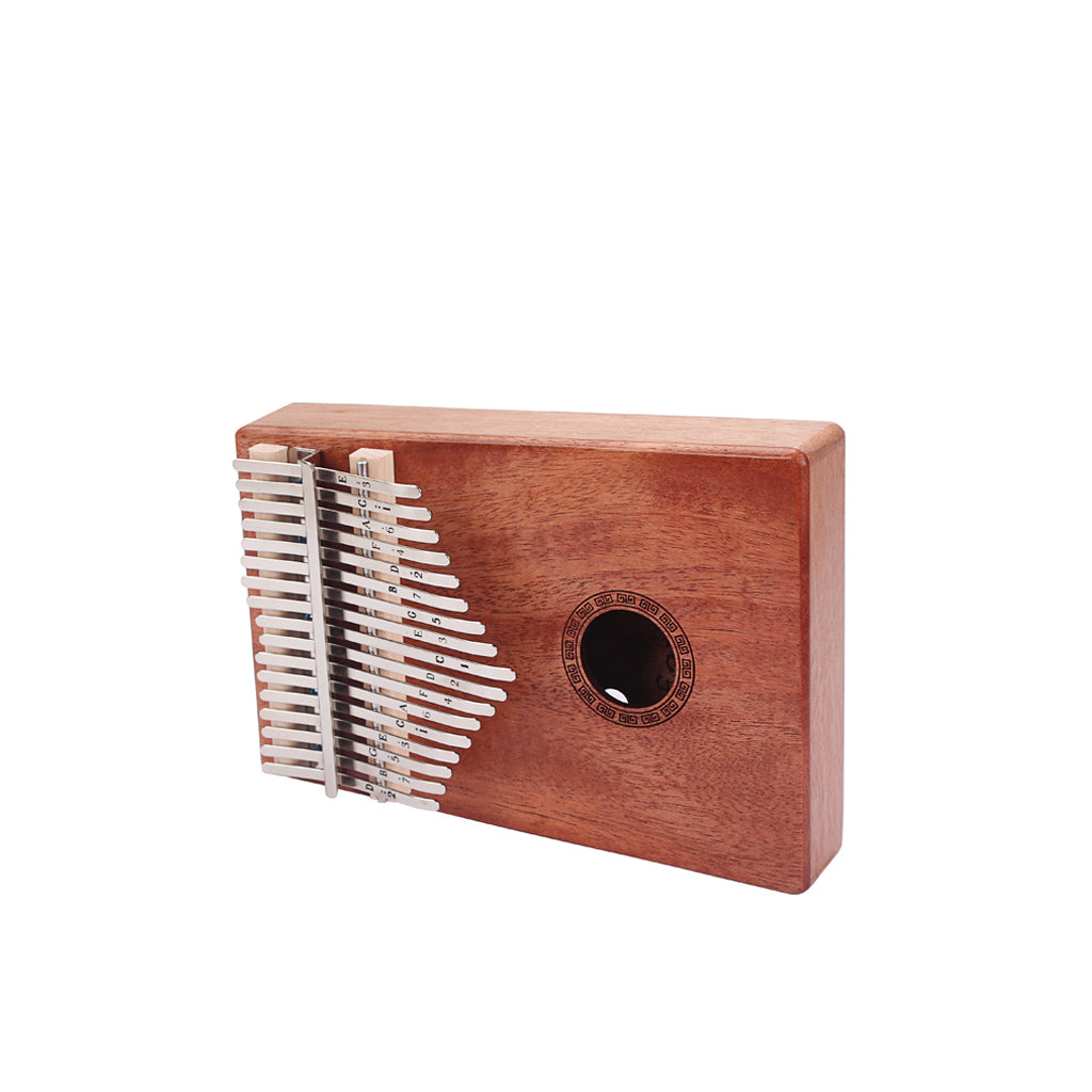 17 Keys Portable Mbira Finger Piano with Study Instruction and Tune Hammer Kalimba Gifts for Kids Adults Beginners Professional (Mahogany) (mahogany)