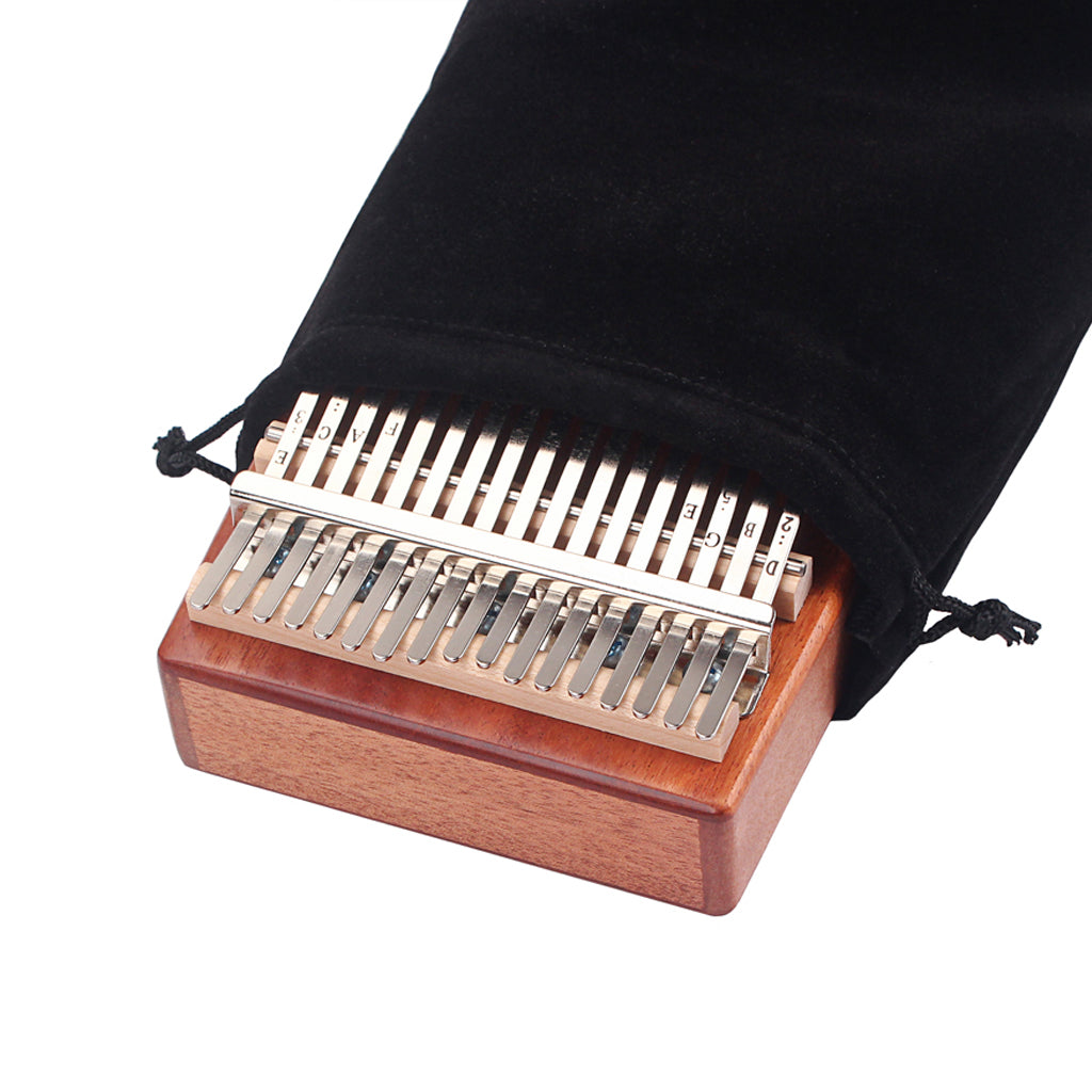 17 Keys Portable Mbira Finger Piano with Study Instruction and Tune Hammer Kalimba Gifts for Kids Adults Beginners Professional (Mahogany) (mahogany)