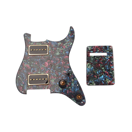 3PLY Prewired Loaded pickguard SS Alnico v For  HH  Guitar