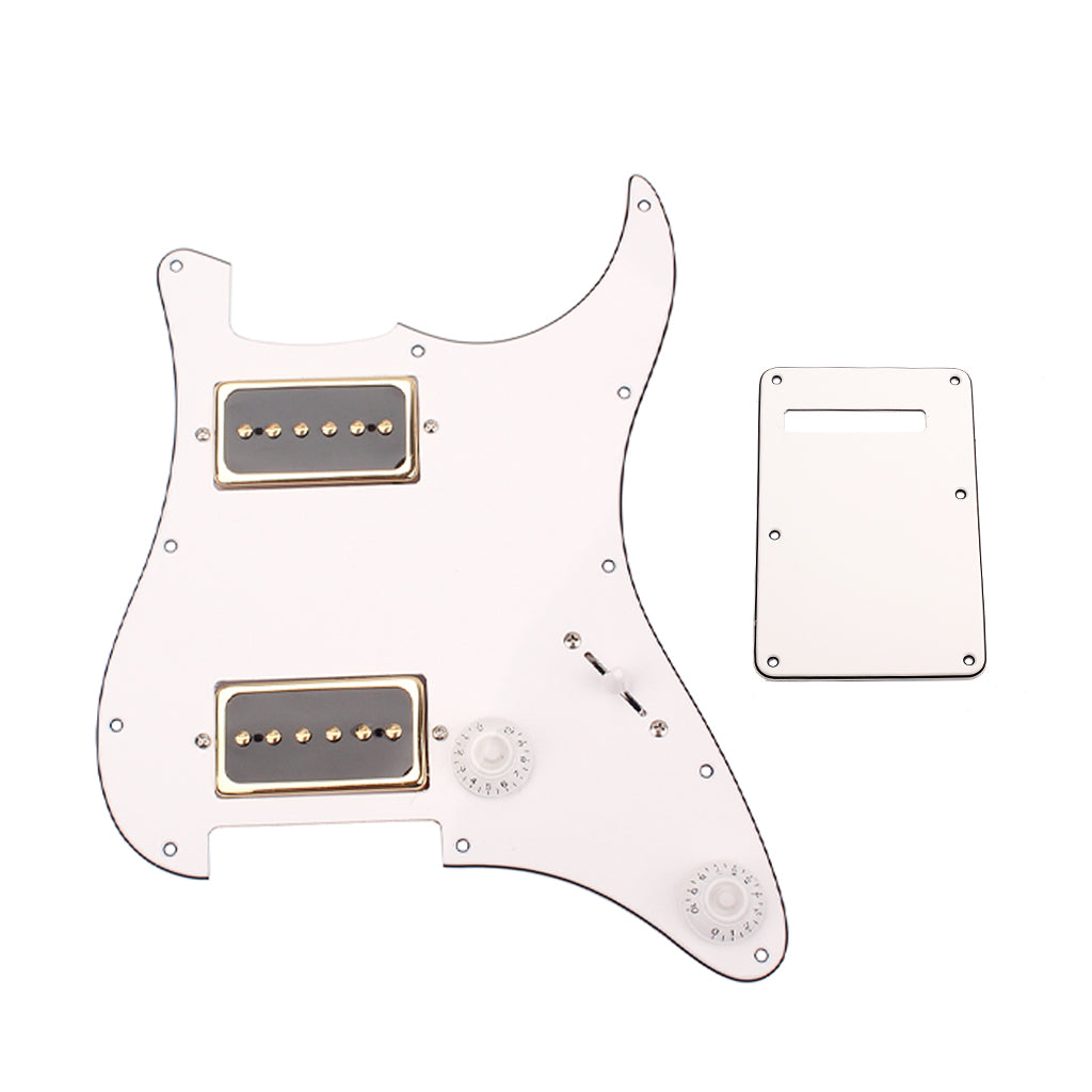 3PLY Prewired Loaded pickguard SS Alnico v For  HH  Guitar