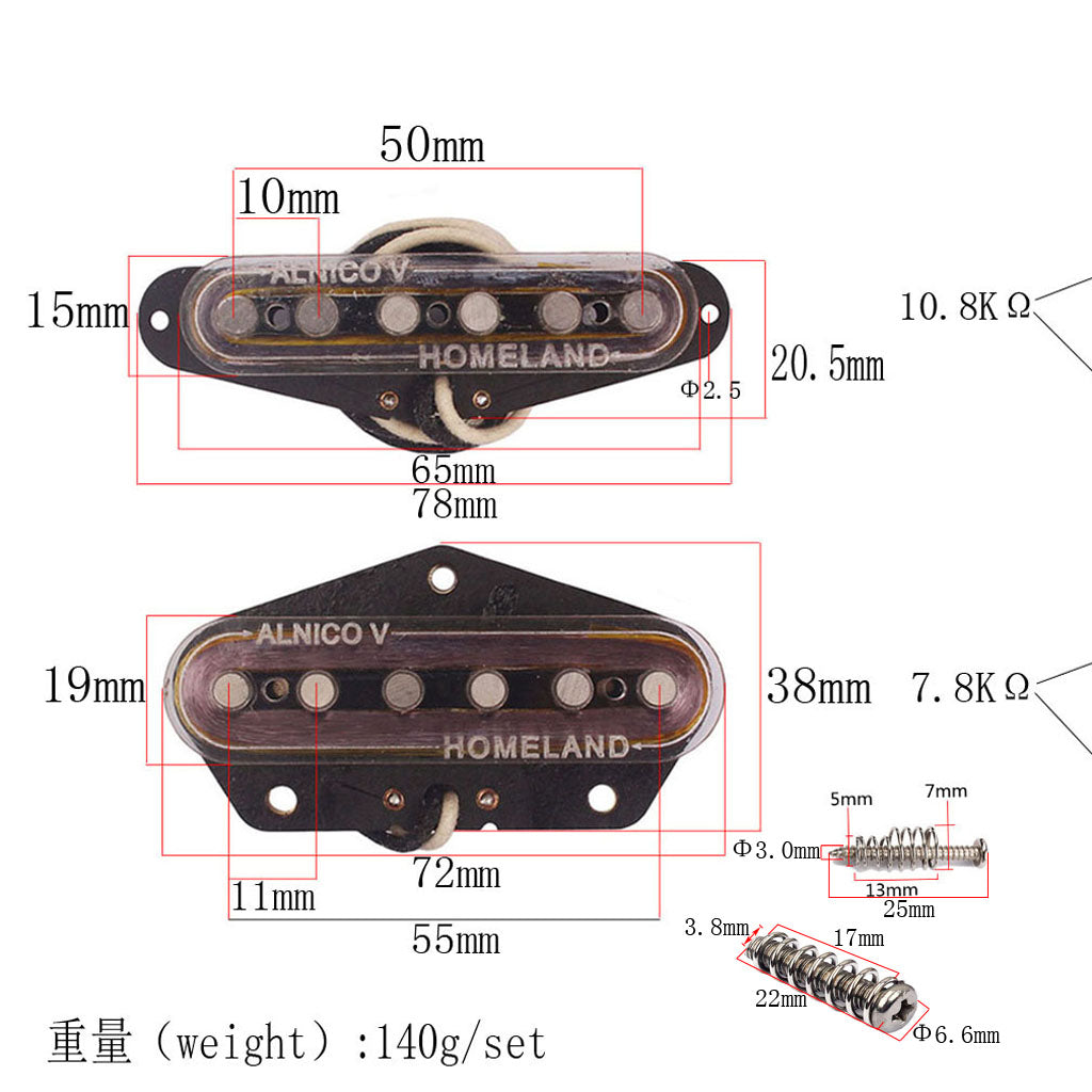 Antiquity Te le pickup set NEW neck & bridge