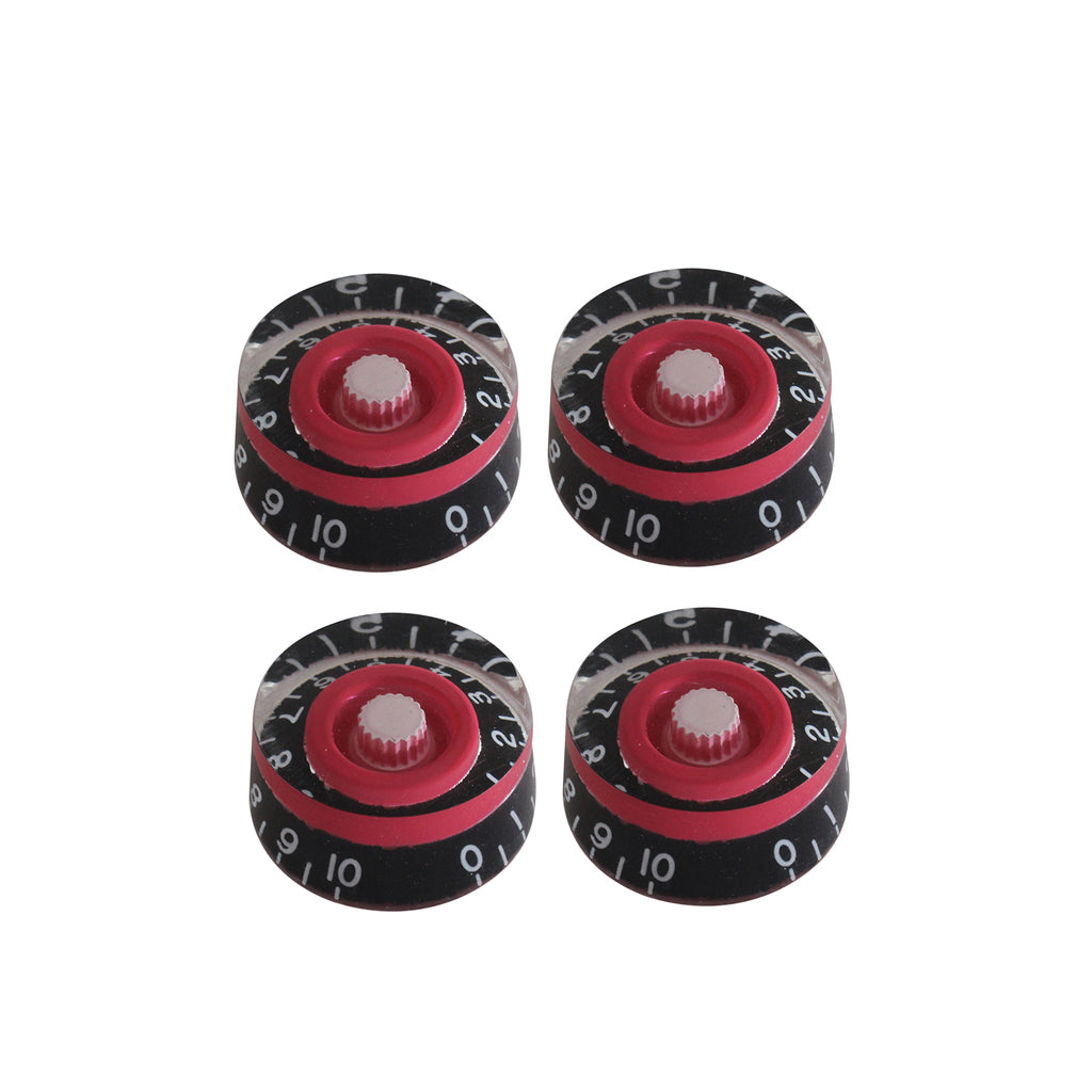 4 PCS Round Guitar Knobs Speed Volume Tone Control Knobs Rotary Knobs for Electric Guitar Parts Replacement, multi-color optional