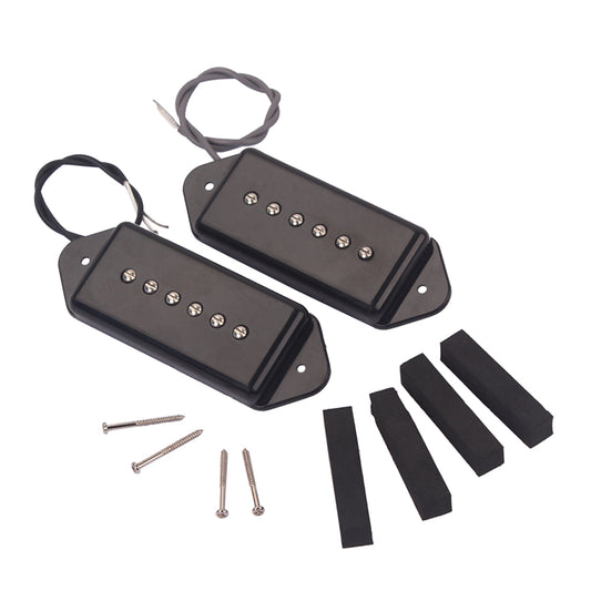 P-90 Gibson Dog Ear HUM-CANCELLING Pickup Set - P90 BLACK