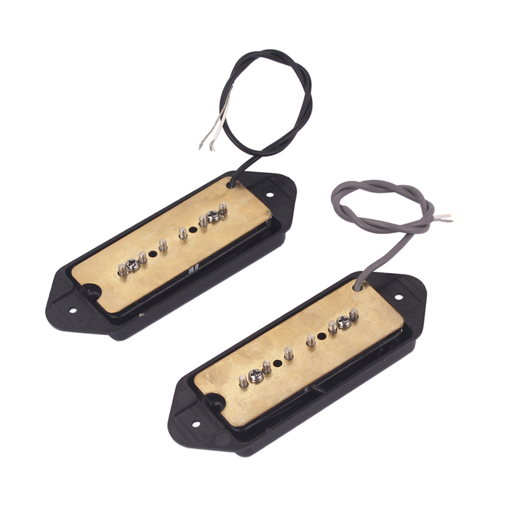 P-90 Gibson Dog Ear HUM-CANCELLING Pickup Set - P90 BLACK